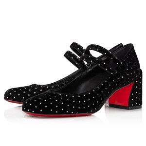 Christian Louboutin Black and Red Heels